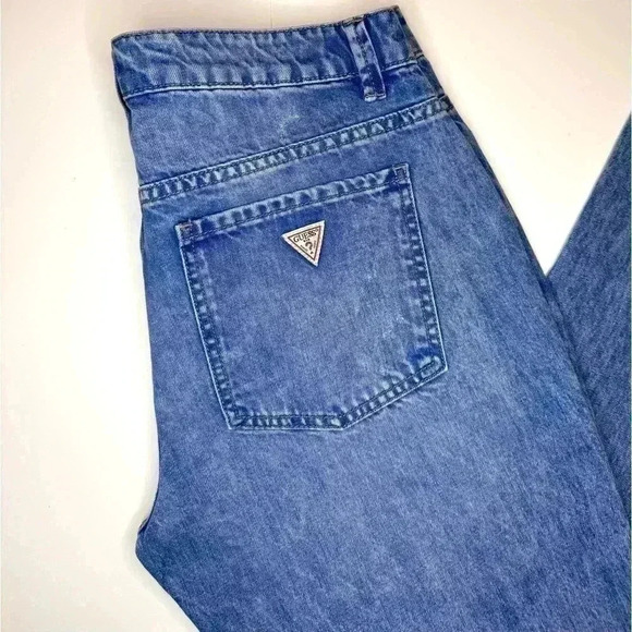 Guess Womens tomboy light wash button fly frayed edge distressed jeans Size 27 - Picture 7 of 7